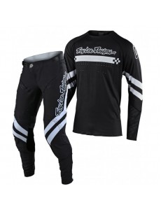CONJUNTO TROY LEE DESIGNS 2021 SE ULTRA FACTORY - PRETO / BRANCO